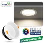 Đèn LED âm trần DIAMOND mặt sâu 10W DDLS-10SS-T105-DM kingled chính hãng